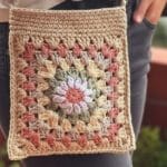 Bolsito crochet granny square